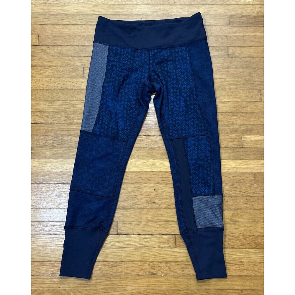 Lululemon  Cropped Yoga Pilates Leggings Pants Color block Women Size 8